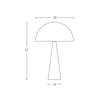 Zambelis 20211 - Lampe de table 1xE27/25W/230V doré