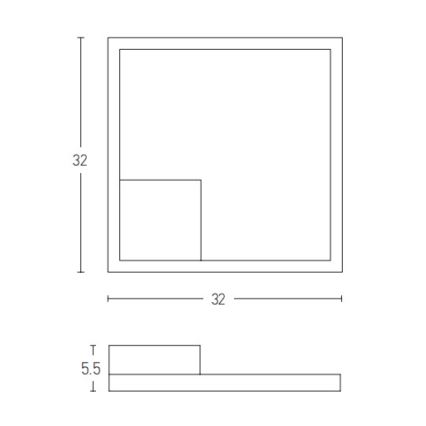 Zambelis 2031 - Plafonnier LED à intensité variable LED/12W/230V doré