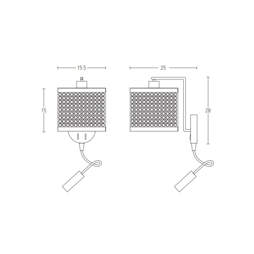 Zambelis 20355 - Lampe murale 1xE27/40W + LED/3W/230V rotin