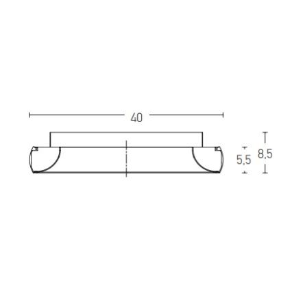 Zambelis 2042 - Plafonnier à intensité variable LED/30W/230V diam. 40 cm doré