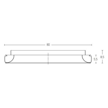 Zambelis 2056 - Plafonnier à intensité variable LED/60W/230V diam. 80 cm noir