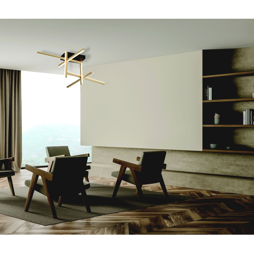 Zambelis 22026 - Plafonnier à intensité variable LED/46W/230V doré