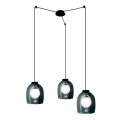 Zambelis 22145 - Suspension filaire 3xG9/5W/230V araignée noir