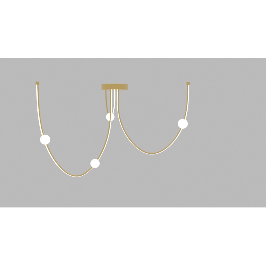 Zambelis 22248 - Suspension filaire à intensité variable LED/42W/230V doré
