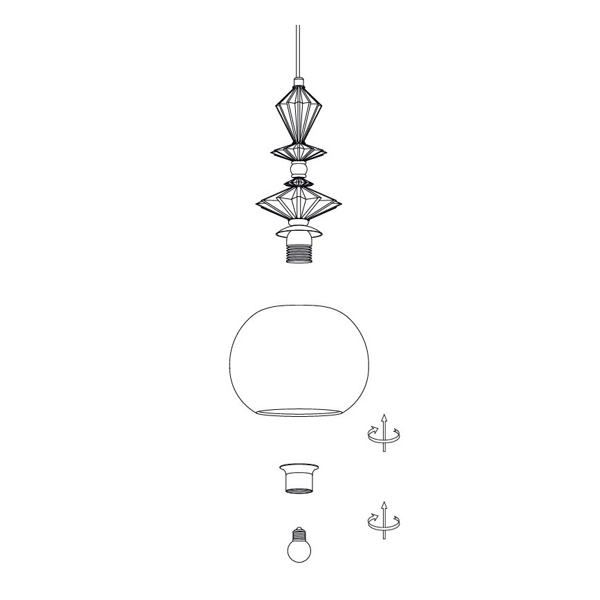 Zambelis A22079 - Abat-jour de rechange pour lustre, diamètre 21 cm, blanc