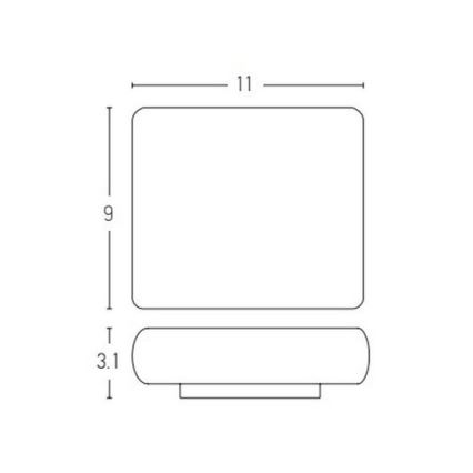 Zambelis E238 - Applique murale LED extérieure 2xLED/3W/230V IP65 anthracite