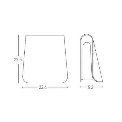 Zambelis E245 - Applique murale LED extérieure LED/6W/230V IP54 anthracite