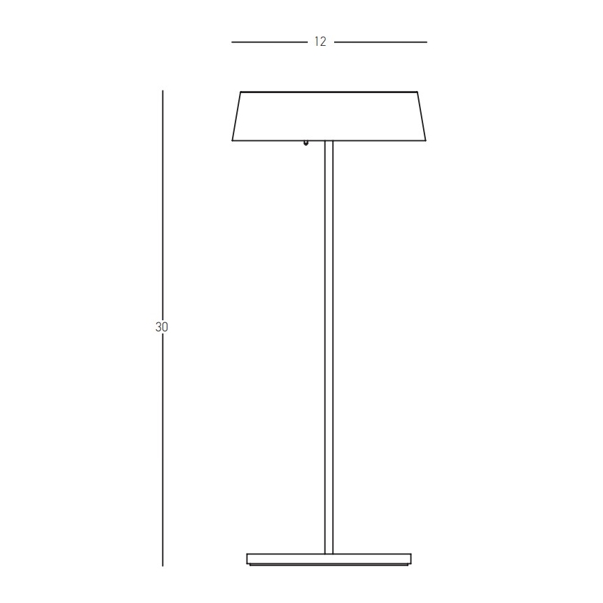 Zambelis E291 - Lampe à intensité variable extérieure LED/2,2W/3,7V 2200 mAh IP54 doré
