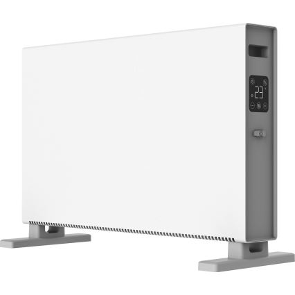 ZEVENTI - Chauffage électrique direct/convecteur avec écran LCD ECO/1250/2000W/230V blanc + télécommande