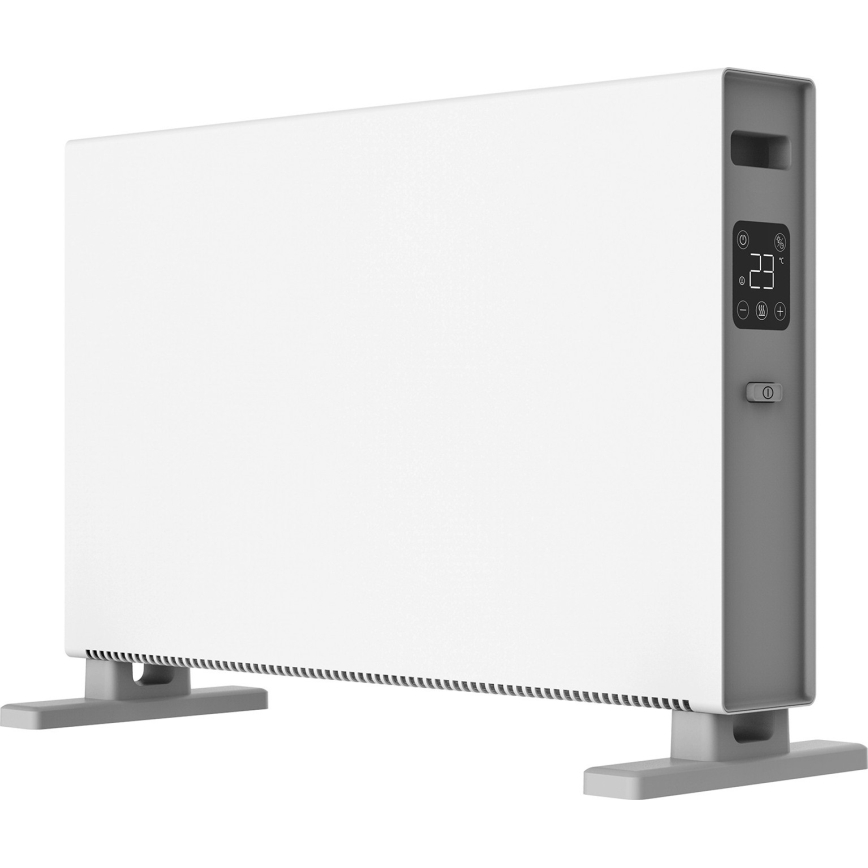 ZEVENTI - Chauffage électrique direct/convecteur avec écran LCD ECO/1250/2000W/230V blanc + télécommande