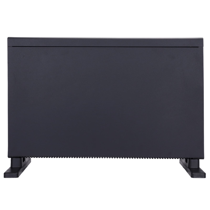 ZEVENTI - Radiateur/convecteur électrique avec écran LCD ECO/1250/2000W/230V noir + télécommande