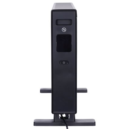 ZEVENTI - Radiateur/convecteur électrique avec écran LCD ECO/1250/2000W/230V noir + télécommande