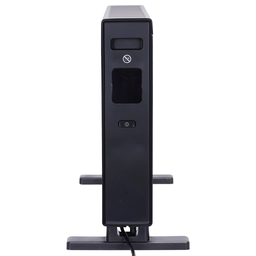ZEVENTI - Radiateur/convecteur électrique avec écran LCD ECO/1250/2000W/230V noir + télécommande