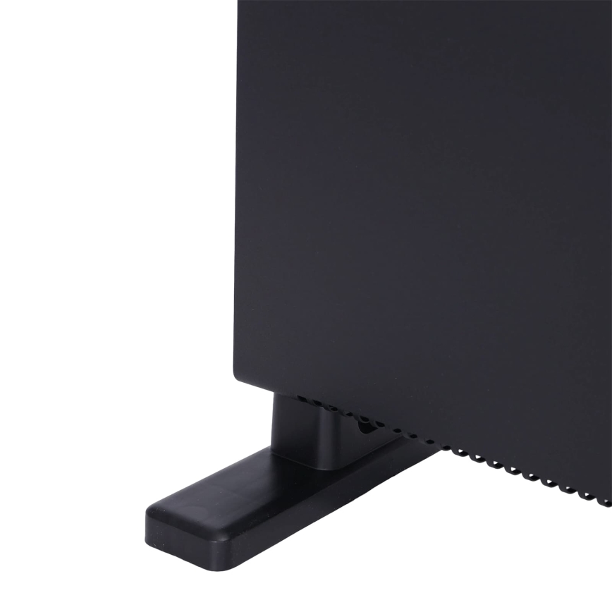 ZEVENTI - Radiateur/convecteur électrique avec écran LCD ECO/1250/2000W/230V noir + télécommande