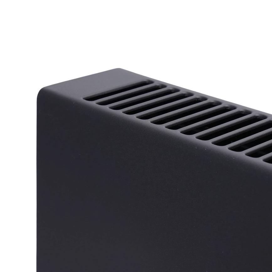 ZEVENTI - Radiateur/convecteur électrique avec écran LCD ECO/1250/2000W/230V noir + télécommande
