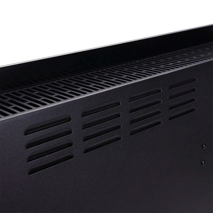 ZEVENTI - Radiateur électrique intelligent/convecteur avec écran LCD ECO/1000/2000 W/230 V Wi-Fi noir