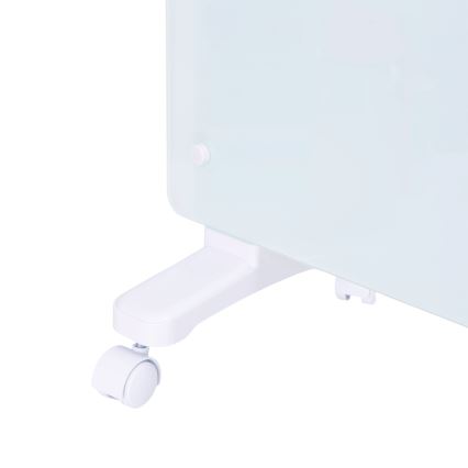 ZEVENTI - Radiateur/convecteur électrique intelligent avec écran LCD ECO/1000/2000W/230V Wi-Fi blanc