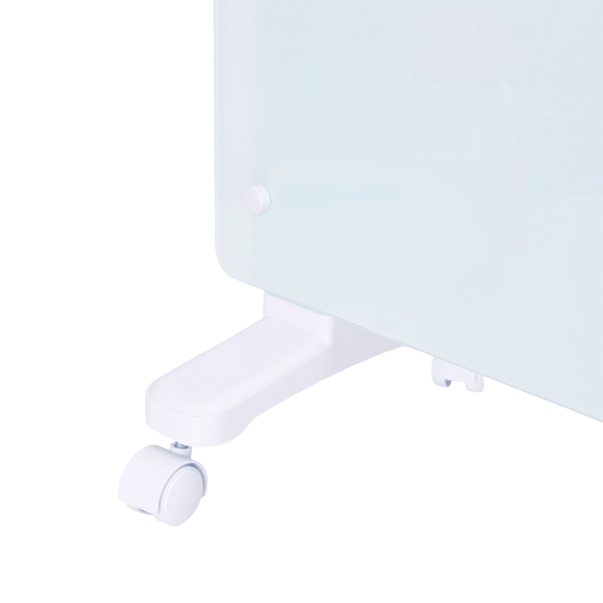 ZEVENTI - Radiateur/convecteur électrique intelligent avec écran LCD ECO/1000/2000W/230V Wi-Fi blanc