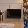 ZEVENTI - Convecteur électrique mural connecté avec écran LCD 1000/2000W/230V Wi-Fi noir