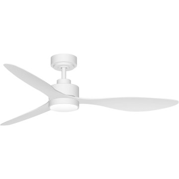 ZEVENTI - LED Ventilateur de plafond dimmable ULUWATU LED/20W/230V 2700-6500K 132cm blanc + télécommande