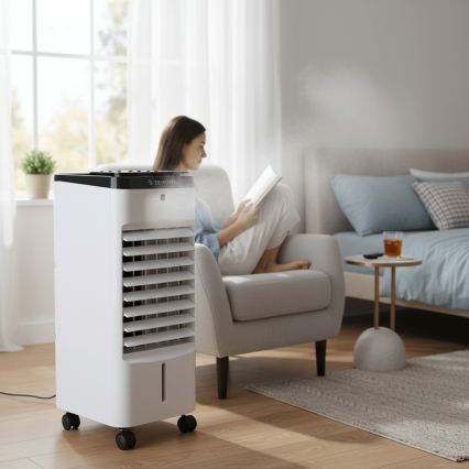 ZEVENTI - Rafraîchisseur d'air ARCTIC 60W/230V noir/blanc + télécommande