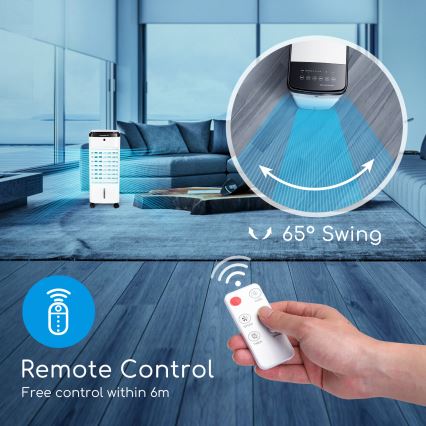 ZEVENTI - Rafraîchisseur d'air ARCTIC 60W/230V noir/blanc + télécommande