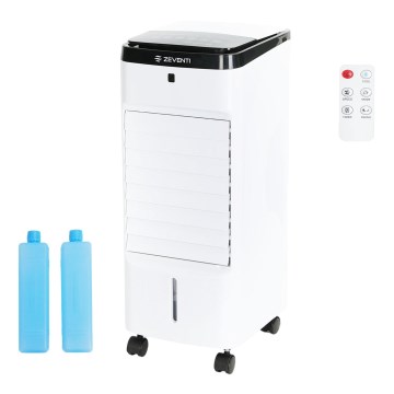 ZEVENTI - Rafraîchisseur d'air ARCTIC 60W/230V noir/blanc + télécommande