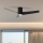 ZEVENTI - Ventilateur de plafond BARROSA LED/18W/230V 3000/4000/6000K Wi-Fi Tuya noir + Télécommande