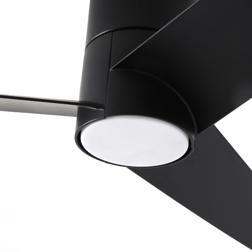 ZEVENTI - Ventilateur de plafond BARROSA LED/18W/230V 3000/4000/6000K Wi-Fi Tuya noir + Télécommande