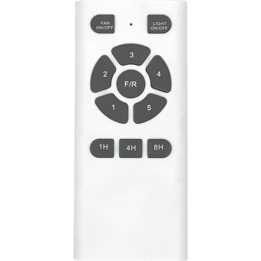 ZEVENTI - Ventilateur de plafond CUENCA Wi-Fi Tuya noir/chêne + Télécommande