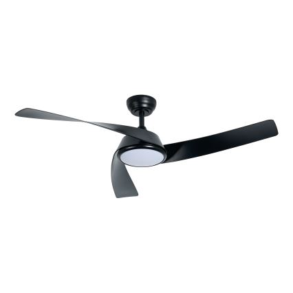 ZEVENTI - ventilateur de plafond LED dimmable AERYS LED/24W/230V 3000/4000/6000K Wi-Fi Tuya noir + télécommande