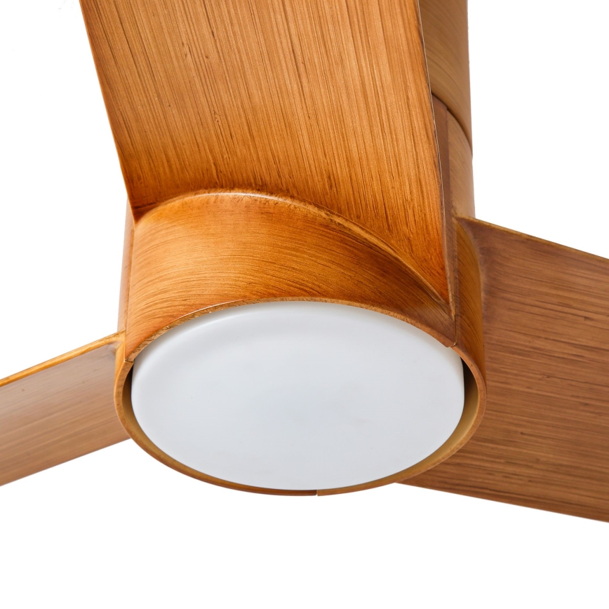 ZEVENTI - Ventilateur de plafond LED BARROSA LED/18W/230V 3000/4000/6000K Wi-Fi Tuya brun + télécommande