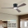 ZEVENTI - Ventilateur de plafond LED dimmable AUREX LED/24W/230V 3000/4000/6000K Wi-Fi Tuya noir/noyer + télécommande