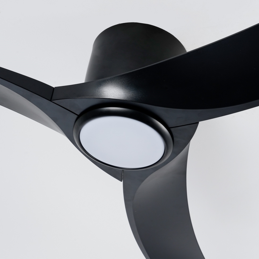 ZEVENTI - Ventilateur de plafond LED dimmable ORBITO LED/24W/230V 3000/4000/6000K Wi-Fi Tuya noir + télécommande