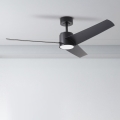 ZEVENTI - Ventilateur de plafond ORVIETO LED/18W/230V 3000-6000K Wi-Fi Tuya noir + Télécommande