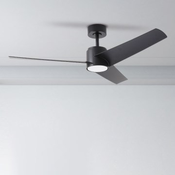 ZEVENTI - Ventilateur de plafond ORVIETO LED/18W/230V 3000-6000K Wi-Fi Tuya noir + Télécommande