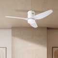 ZEVENTI - Ventilateur de plafond PADUA LED/18W/230V 3000-6000K Wi-Fi Tuya blanc + Télécommande