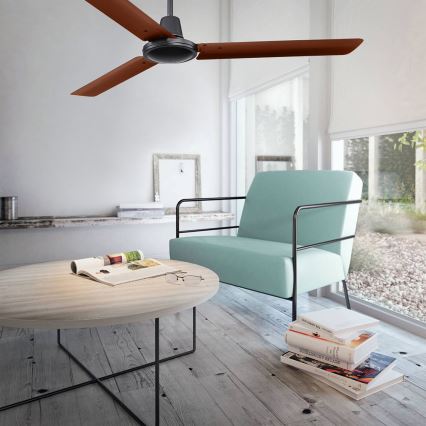 ZEVENTI - Ventilateur de plafond TOFINO marron
