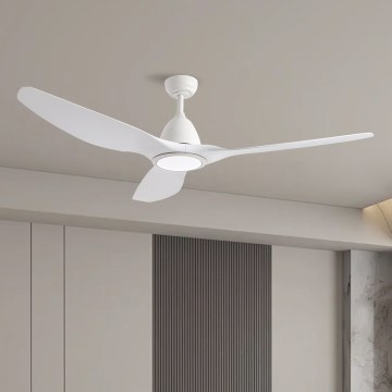 ZEVENTI - Ventilateur de plafond URBINO LED/20W/230V 3000-6000K Wi-Fi Tuya blanc + Télécommande