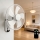 ZEVENTI - Ventilateur mural FANNY 45 W / 230 V Ø 41 cm blanc + télécommande incluse