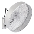 ZEVENTI - Ventilateur mural FANNY 50W/230V chrome mat + télécommande