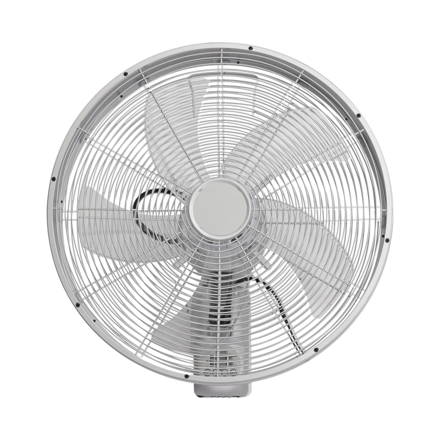 ZEVENTI - Ventilateur mural FANNY 50W/230V Ø 45 cm chrome mat + télécommande