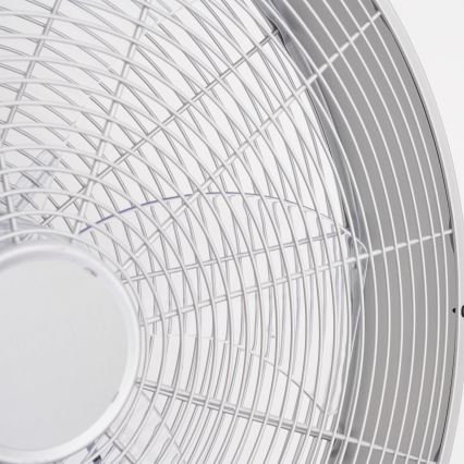 ZEVENTI - Ventilateur mural FANNY 50W/230V Ø 45 cm chrome mat + télécommande