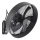 ZEVENTI - Ventilateur mural FANNY 50W/230V noir + télécommande
