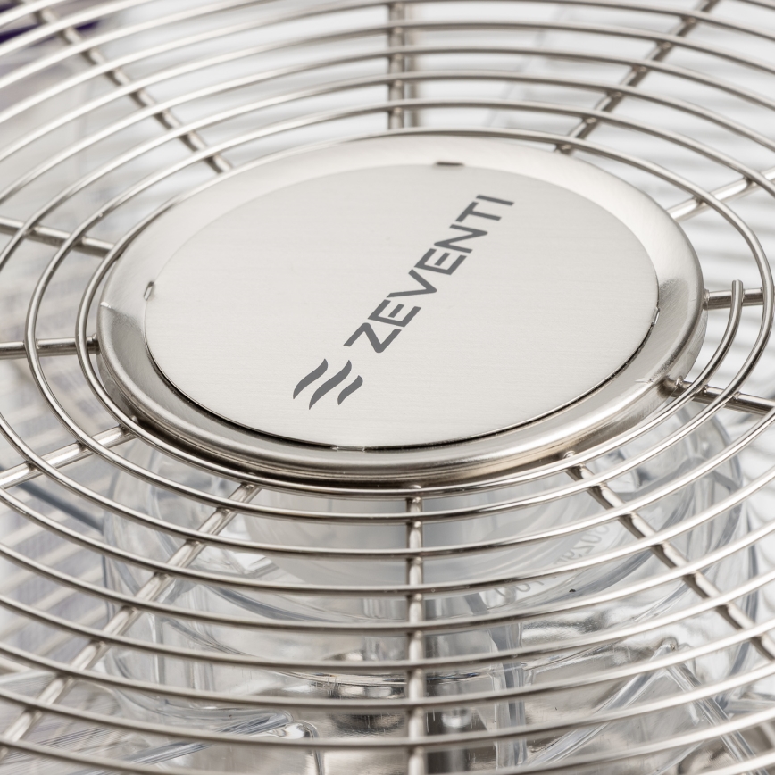 ZEVENTI - Ventilateur mural FREEZE 50W/230V Ø 45 cm chrome mat + télécommande