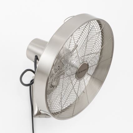 ZEVENTI - Ventilateur mural FREEZE 50W/230V Ø 45 cm chrome mat + télécommande