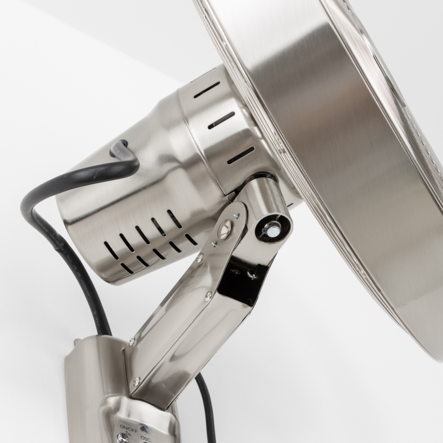 ZEVENTI - Ventilateur mural FREEZE 50W/230V Ø 45 cm chrome mat + télécommande