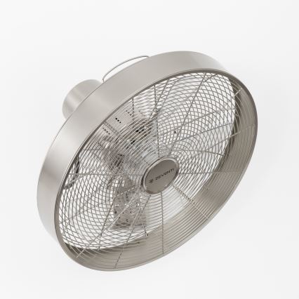 ZEVENTI - Ventilateur mural FREEZE 50W/230V Ø 45 cm chrome mat + télécommande