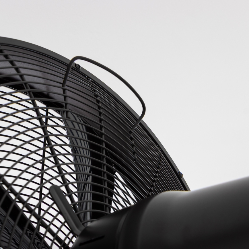 ZEVENTI - Ventilateur mural FREEZE 50W/230V Ø 45 cm noir + télécommande