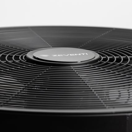 ZEVENTI - Ventilateur mural FREEZE 50W/230V Ø 45 cm noir + télécommande